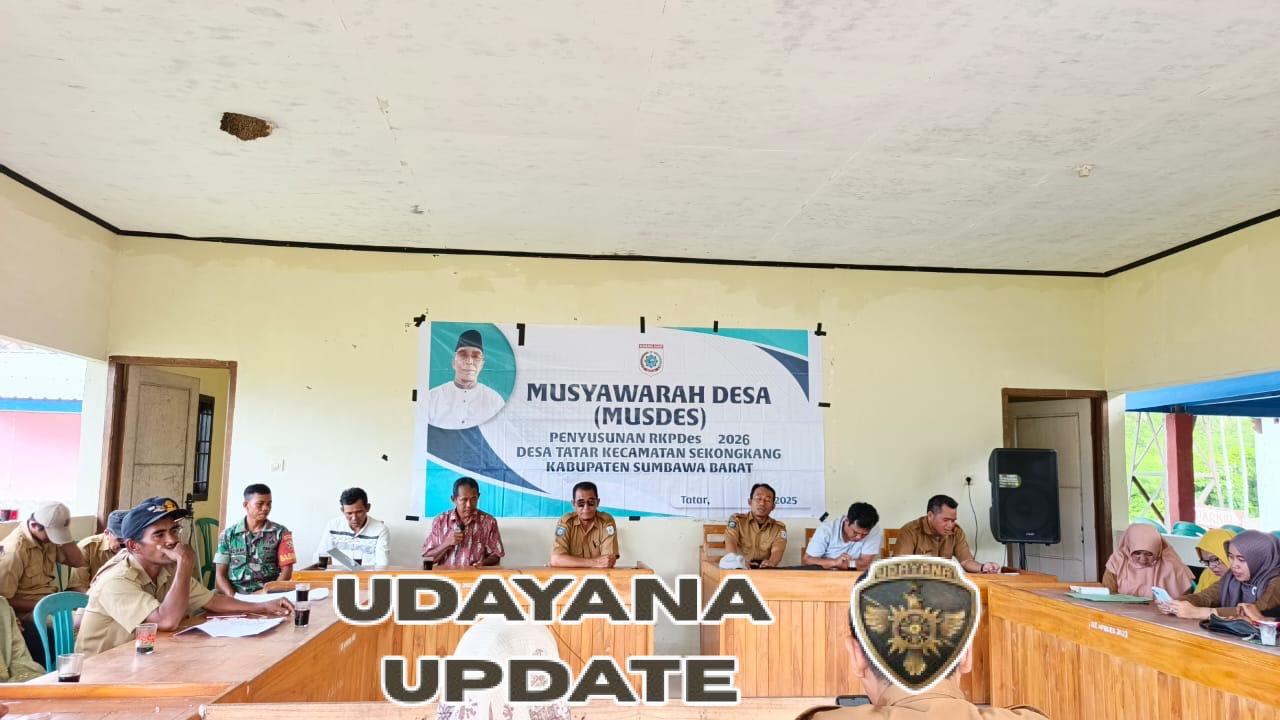 Babinsa Desa Tatar, Serda Sadam, Pastikan Musdes Penyusunan APBDes Perubahan 2026 Berjalan Lancar