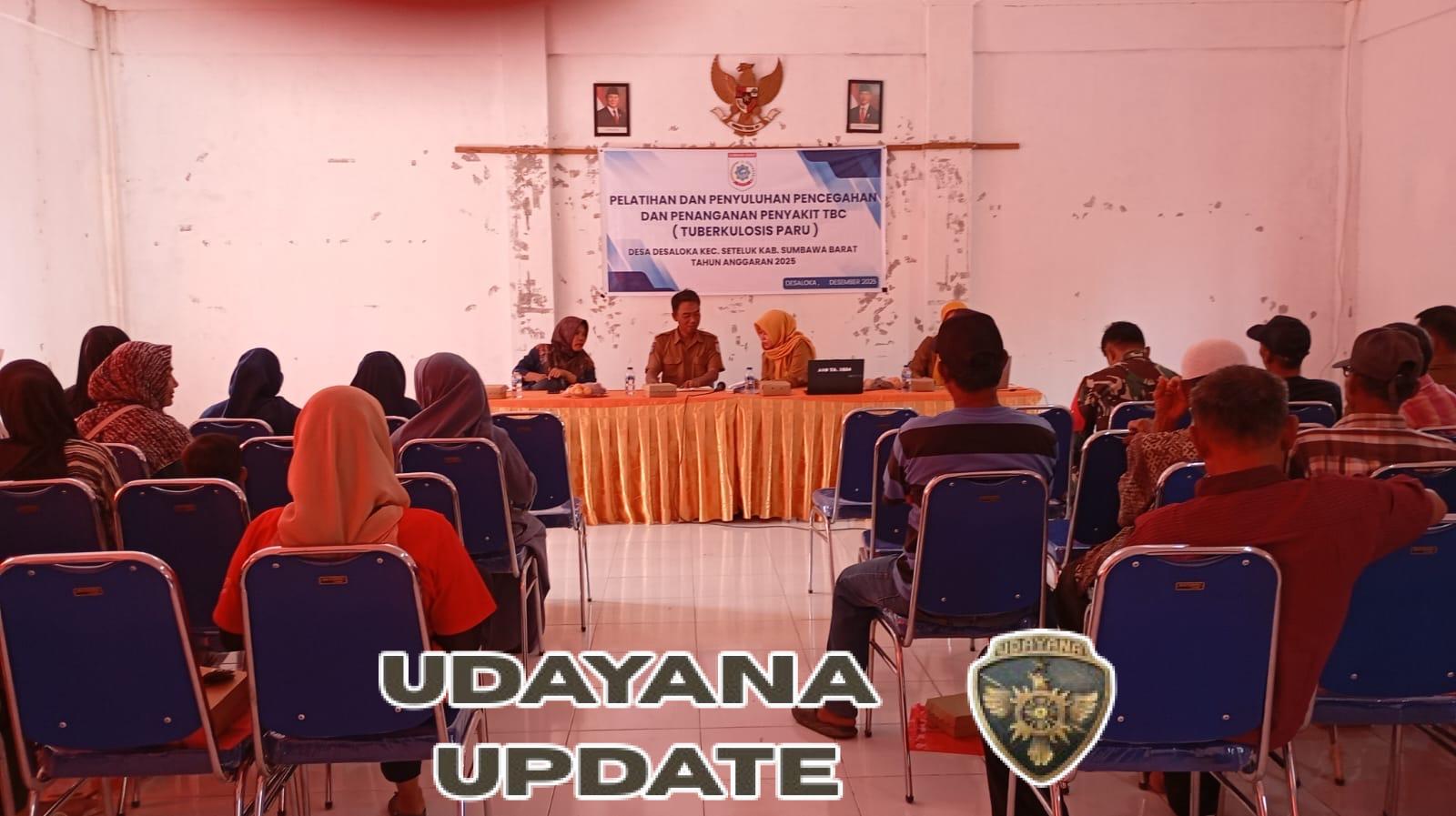 Babinsa Desa Desaloka Hadiri Penyuluhan Pencegahan dan Penanganan Penyakit TBC