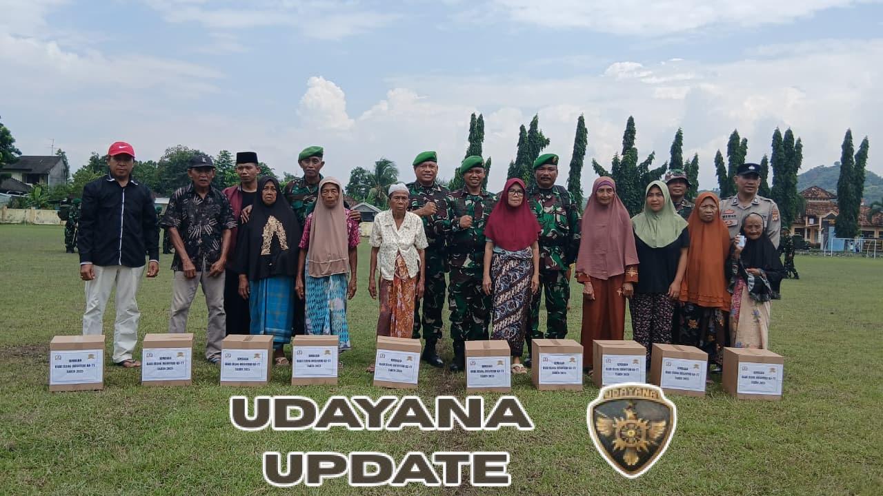 Ton Ting Korem 162 Wira Bhakti Berbagi Sembako