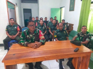 Babinsa Koramil Seteluk Ikuti Zoom Meeting Panen Raya dan Pengumuman Swasembada Pangan Nasional Bersama Presiden RI