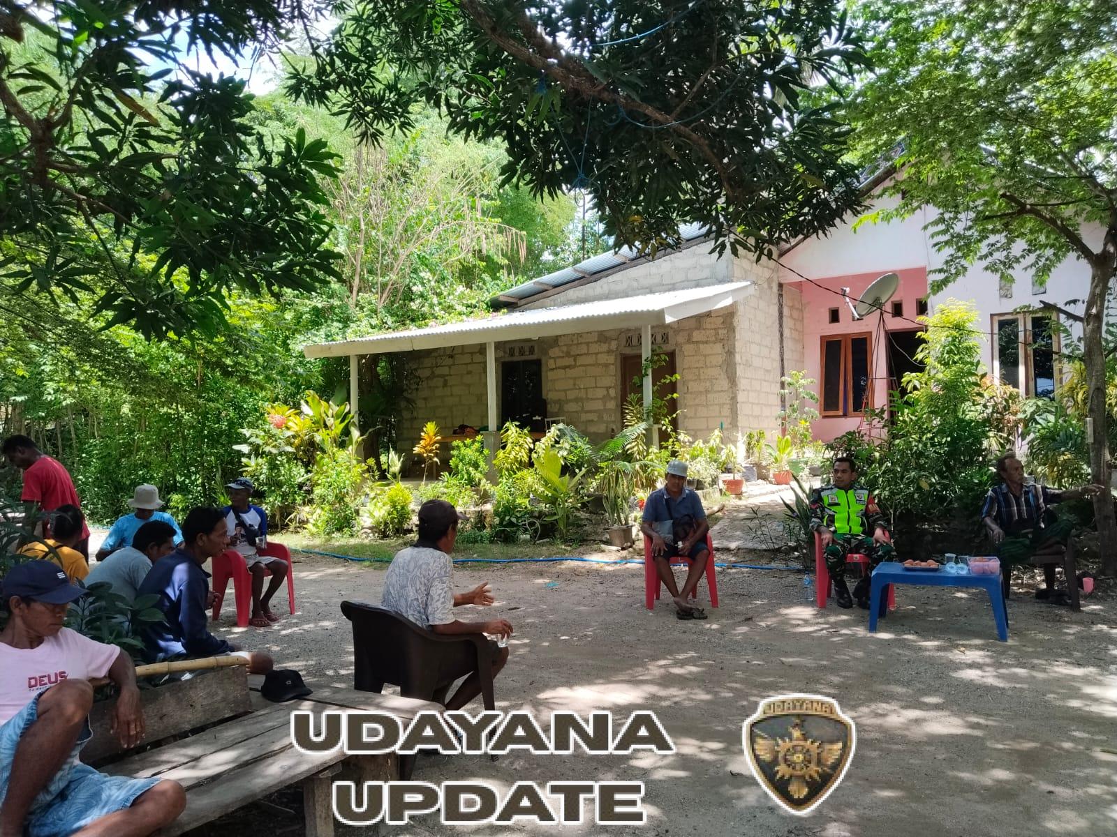 Babinsa Koramil 1627-01/Baa Hadiri Rapat Pemilik Sawah Bahas Perbaikan Irigasi Tualae