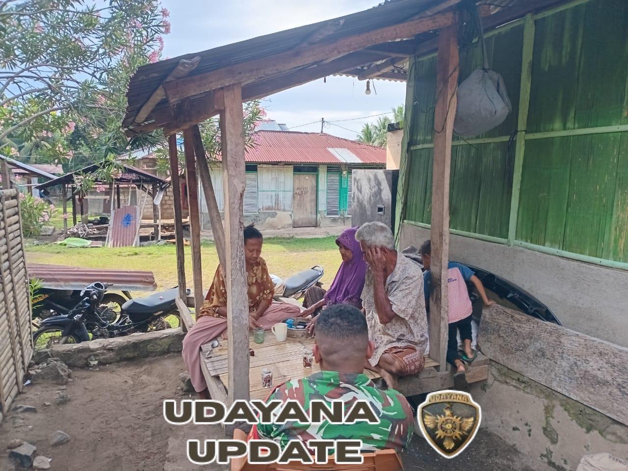 Wujudkan Wilayah Aman dan Kondusif, Babinsa Laksanakan Monitoring dan Pamwil di Kelimutu