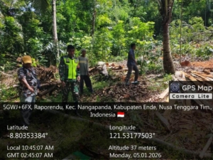 TNI Hadir di Tengah Warga, Pantau dan Amankan Pembangunan Koperasi Desa Merah Putih