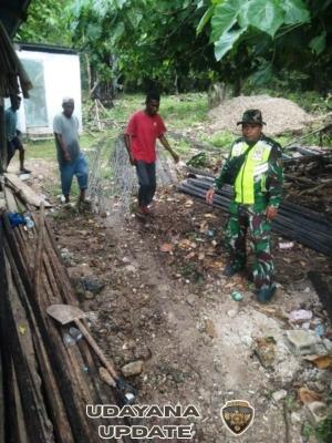 Babinsa Dampingi Perancangan Cakar Ayam KDKMP di Desa Hundihopo