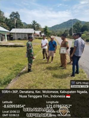 Babinsa Koramil 1625-01/Bajawa Laksanakan Survei Lahan KDKMP di Desa Denatana Timur