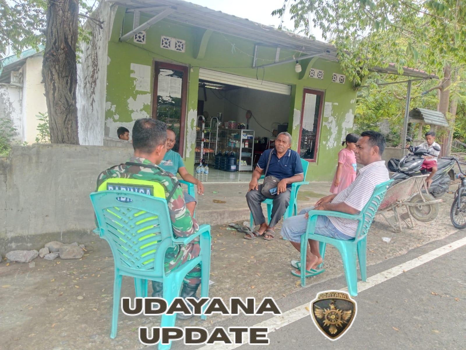 Babinsa Koramil 1625-05/Aesesa Laksanakan Monitoring Wilayah dan Komsos di Desa Nggolombay