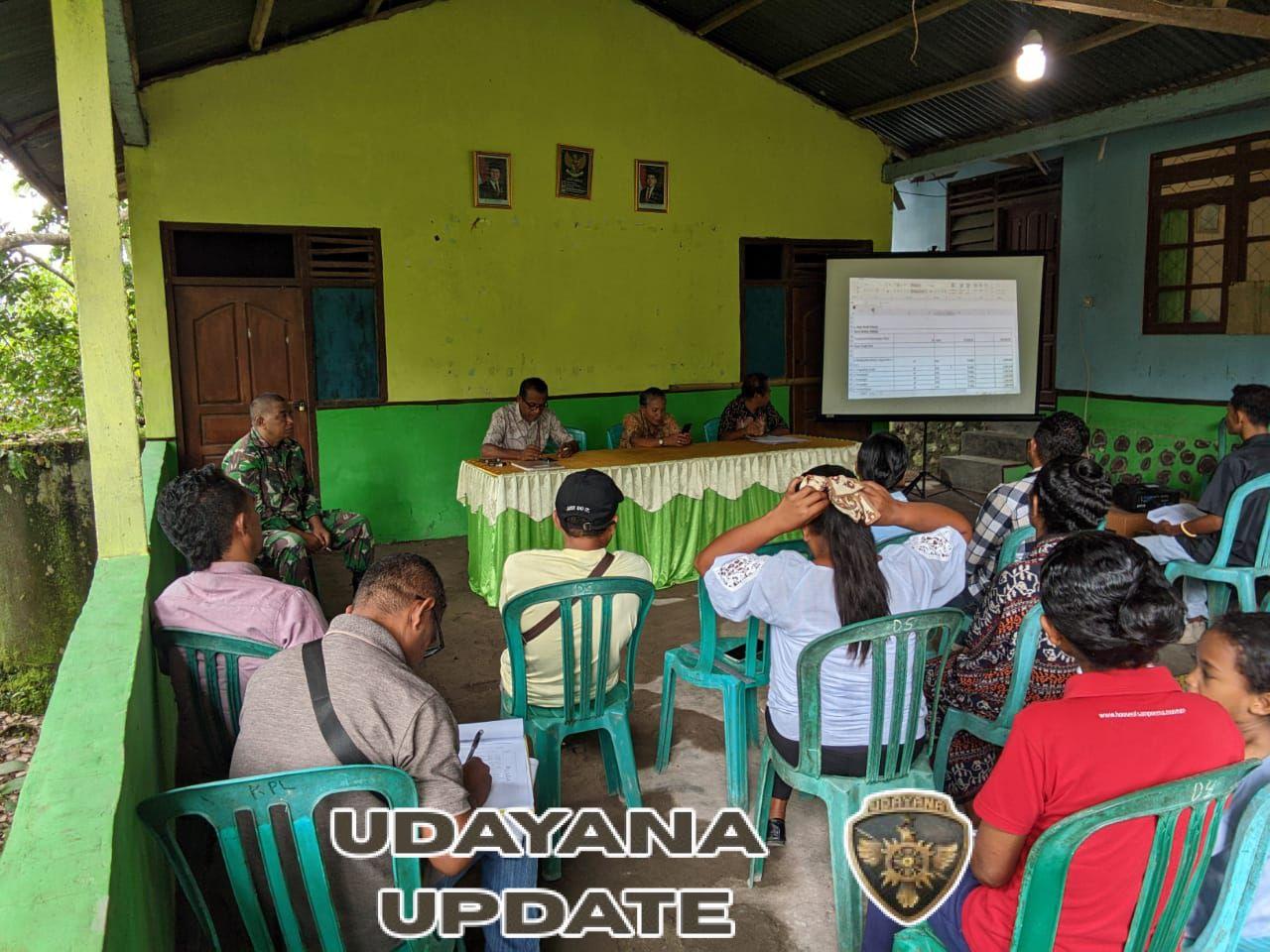 Babinsa Teka Iku Hadiri Musdes Presentasi Kelayakan Usaha BUMDes