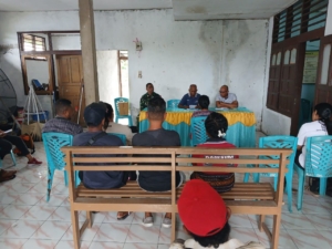 Babinsa Bersama Lembaga Adat Fasilitasi Penyelesaian Penyerobotan Tanah