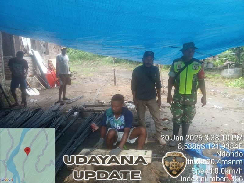 Babinsa Ndondo Dampingi Tahap Awal Pembangunan KDKMP di Kecamatan Maurole