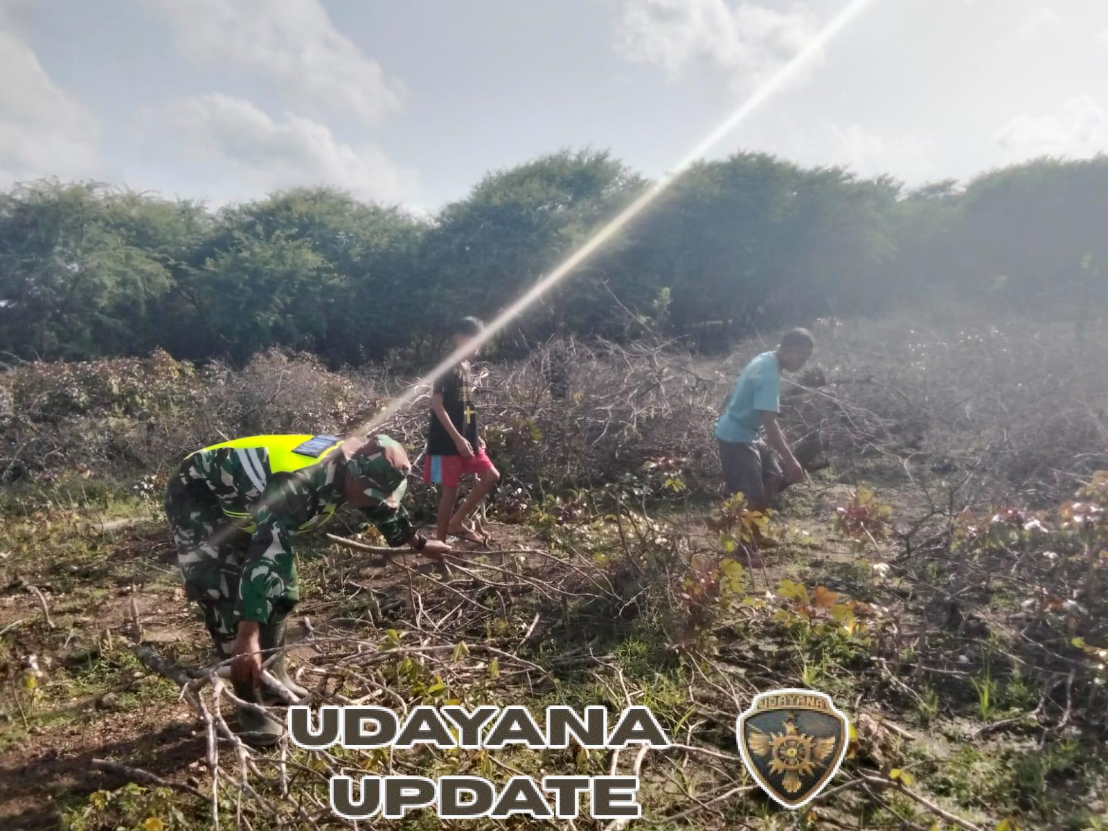 Babinsa Koramil 1627-02/Pantai Baru Laksanakan Komsos dan Monitoring Wilayah di Desa Fatelilo