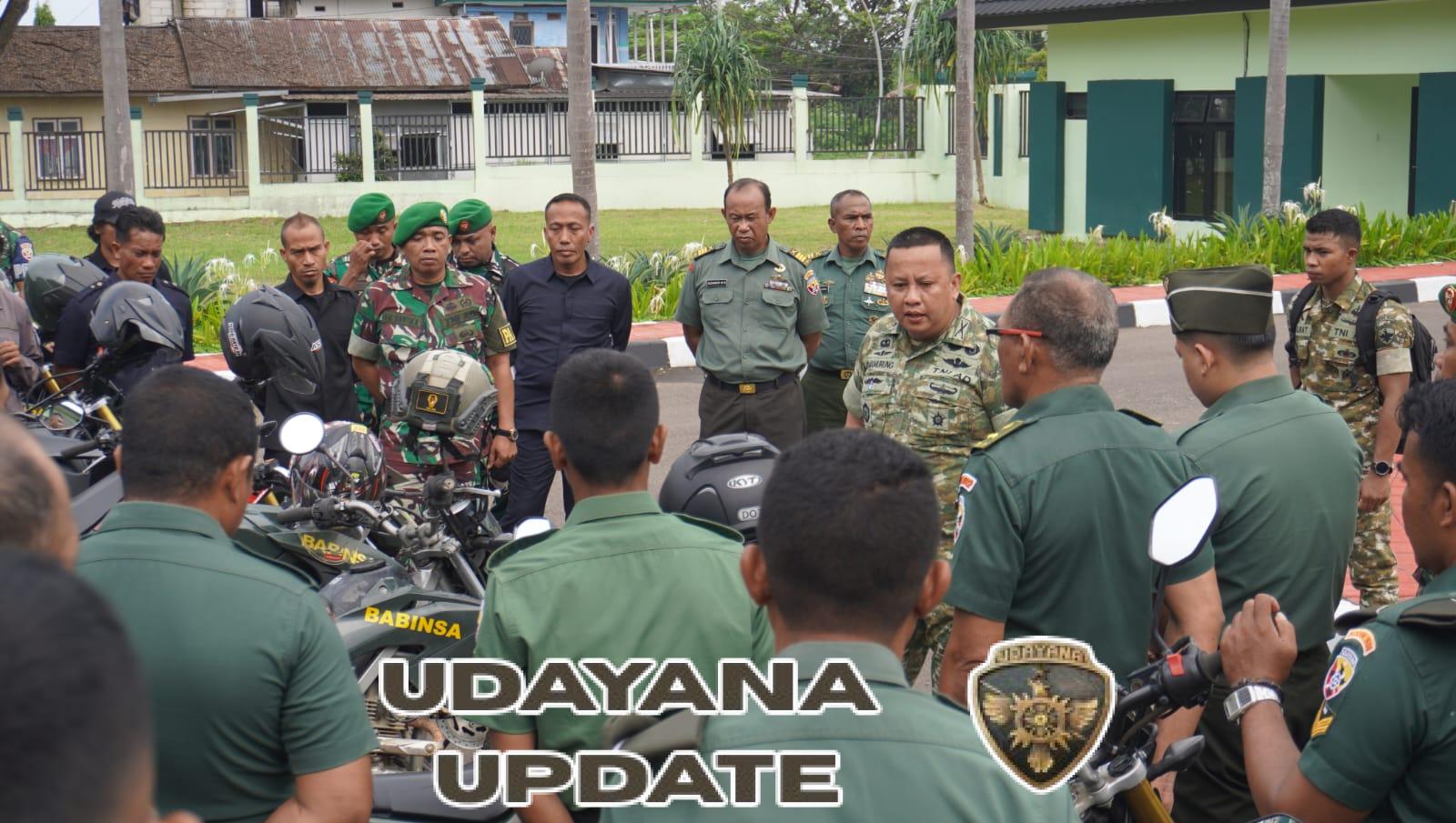 Pastikan Kesiapan Satuan, Dandim 1630/Mabar Pimpin Langsung Pemeriksaan Kendaraan Dinas
