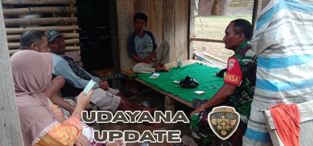 Babinsa Koramil 1614-03/Hu’u Monitoring Wilayah Desa Jambu, Perkuat Kamtibmas