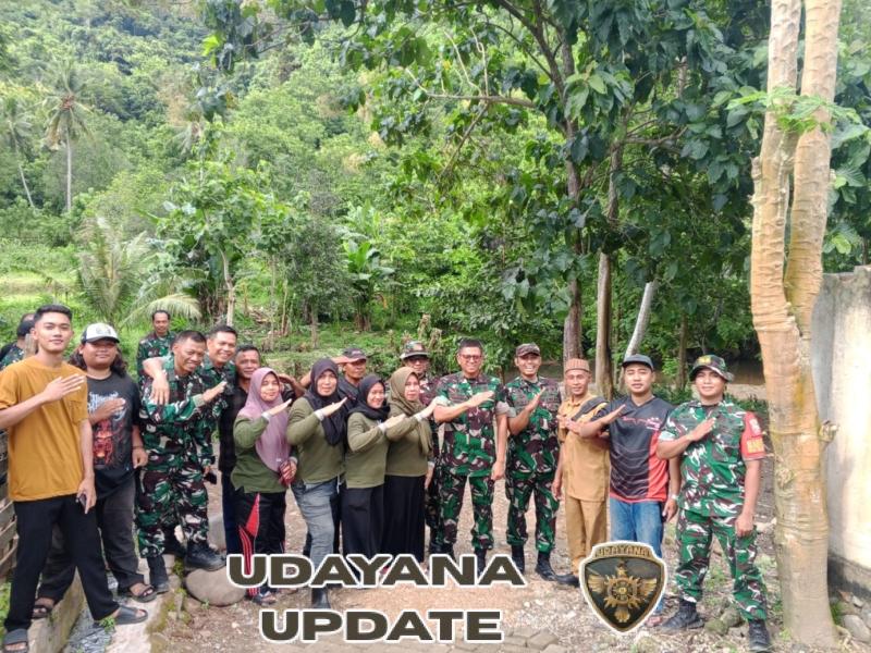 Danrem 162/Wira Bhakti Tinjau Lokasi Pembangunan Jembatan Gantung di Sumbawa Barat