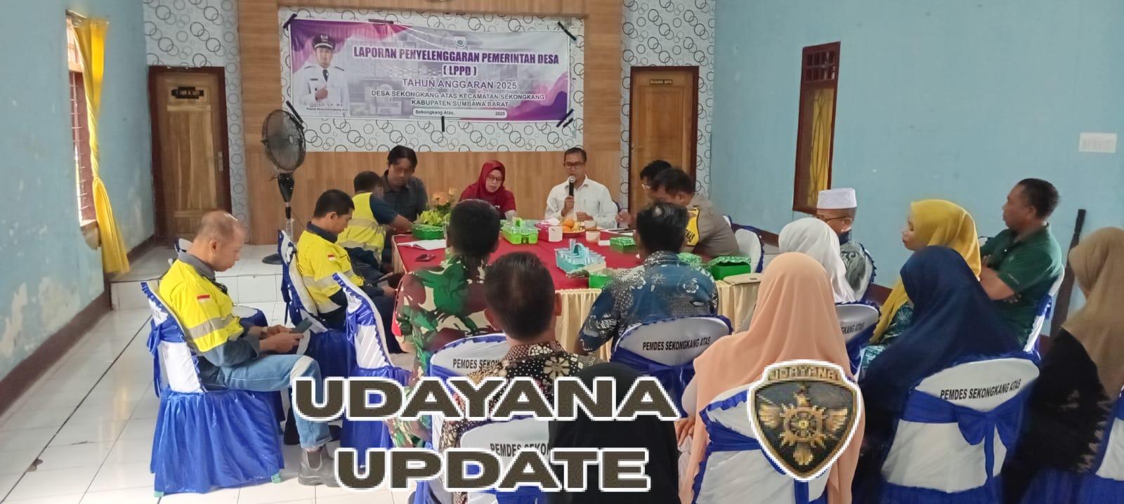 Babinsa Sekongkang Atas Hadiri Diskusi Penanggulangan Banjir Dusun Semelam