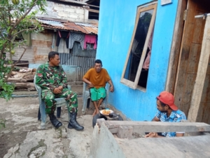 Koptu Mahfud Badarudin Pantau Wilayah dan Beri Imbauan Keamanan di Desa Wolwal