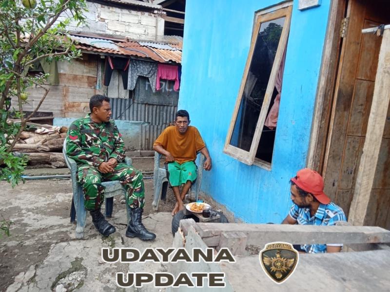 Koptu Mahfud Badarudin Pantau Wilayah dan Beri Imbauan Keamanan di Desa Wolwal