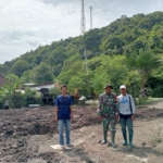 Babinsa Desa Beru Kawal Pembangunan Koperasi Merah Putih