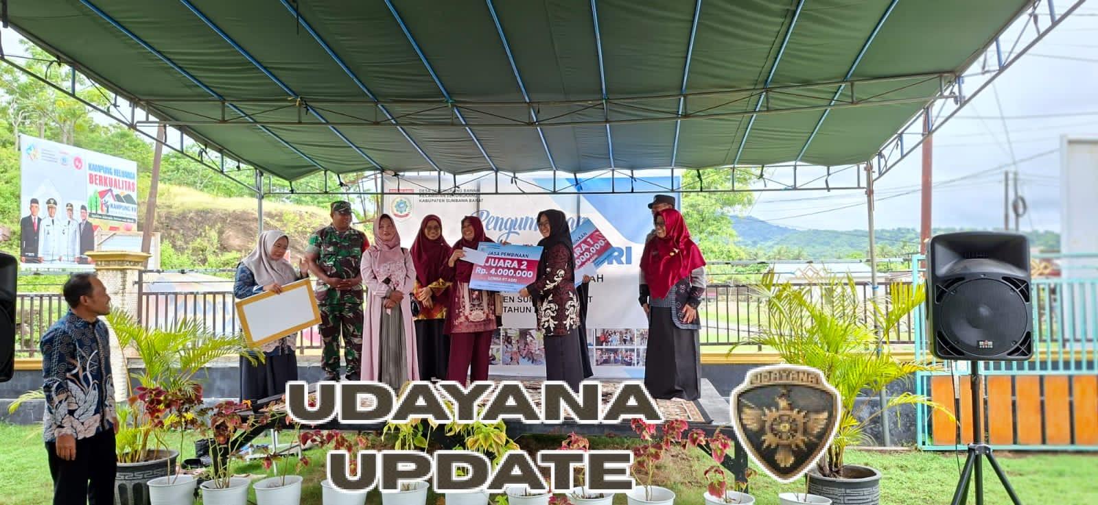 Babinsa Koramil Sekongkang Hadiri Syukuran dan Pengumuman Lomba RT Asri Desa Sekongkang Bawah