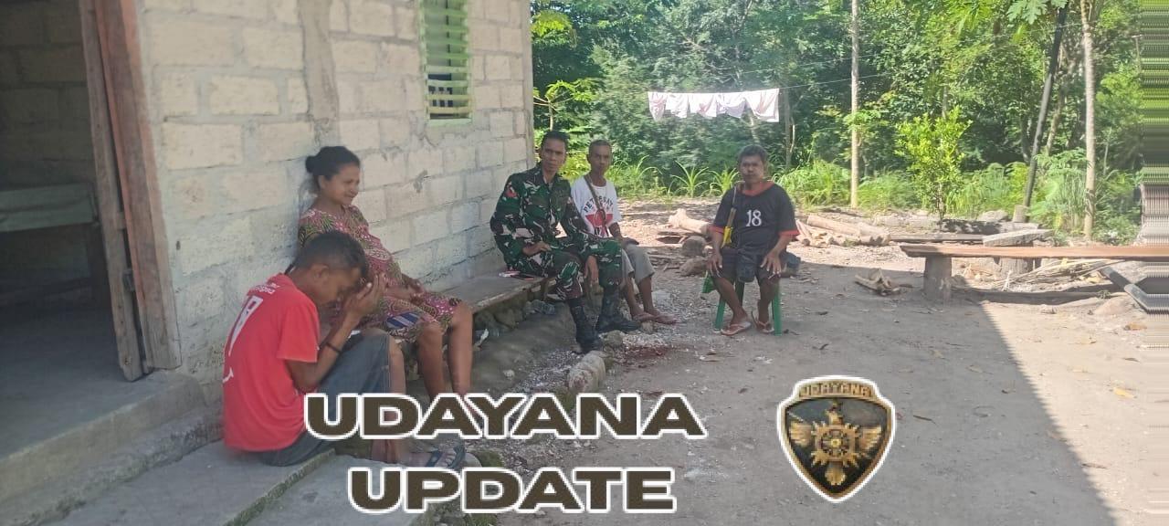 Babinsa Kota Soe Bangun Komsos Humanis Bersama Warga Desa Boentuka