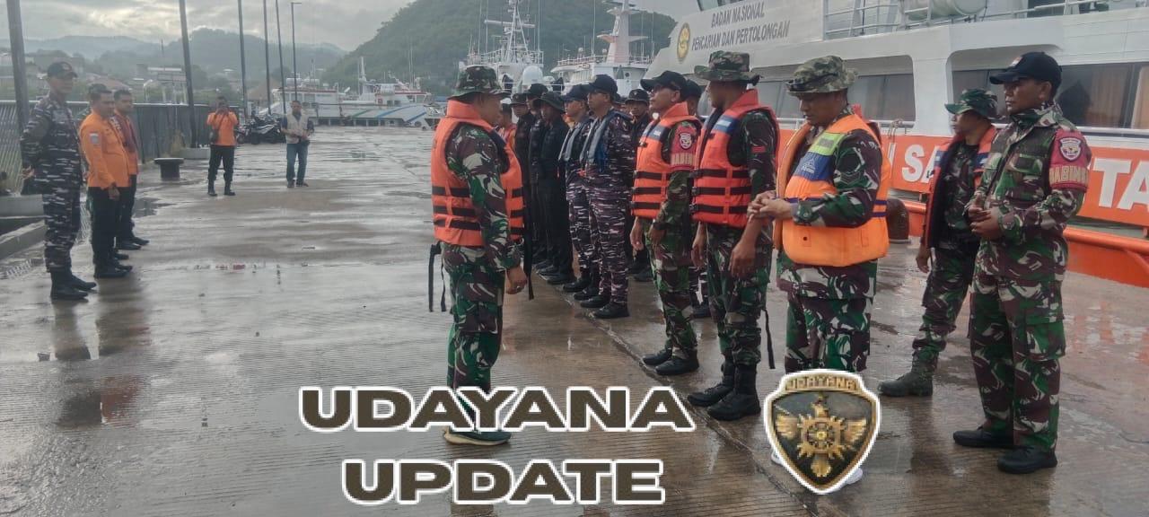 Kodim 1630/Mabar Bersama Tim SAR Gabungan Lanjutkan Ops SAR Hari ke-15 KM Putri Sakinah di Perairan Padar