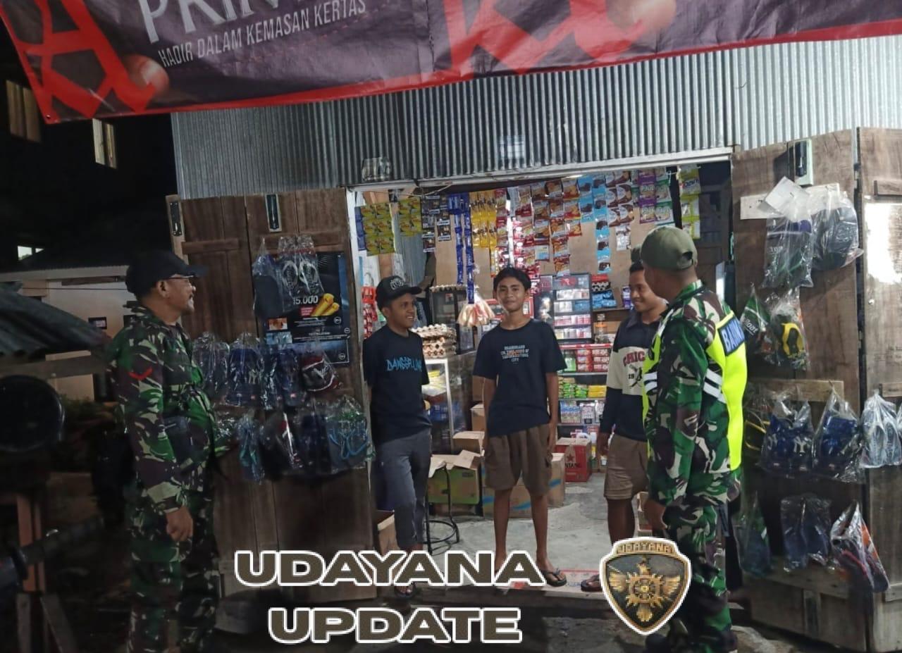 Patroli Malam Koramil 1630-02/Lembor, TNI Jaga Keamanan Wilayah Lembor