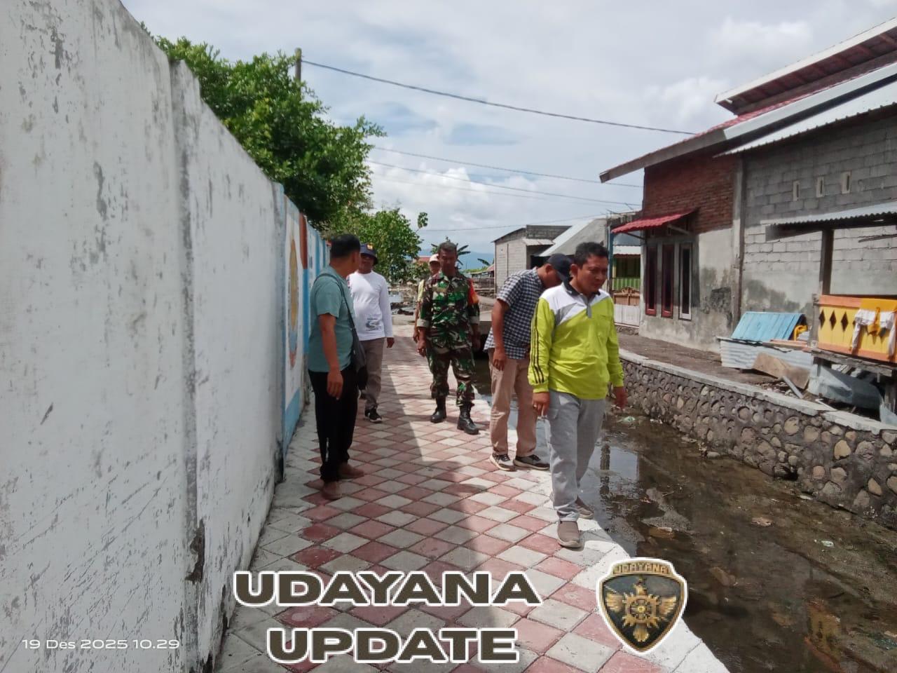 Babinsa Soro Dampingi Tim Pengawas Cek Penataan Rumah Kumuh di Desa Soro