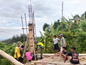 TNI Hadir di Tengah Pembangunan, Babinsa Noetoko Pastikan KDKMP Berjalan Optimal