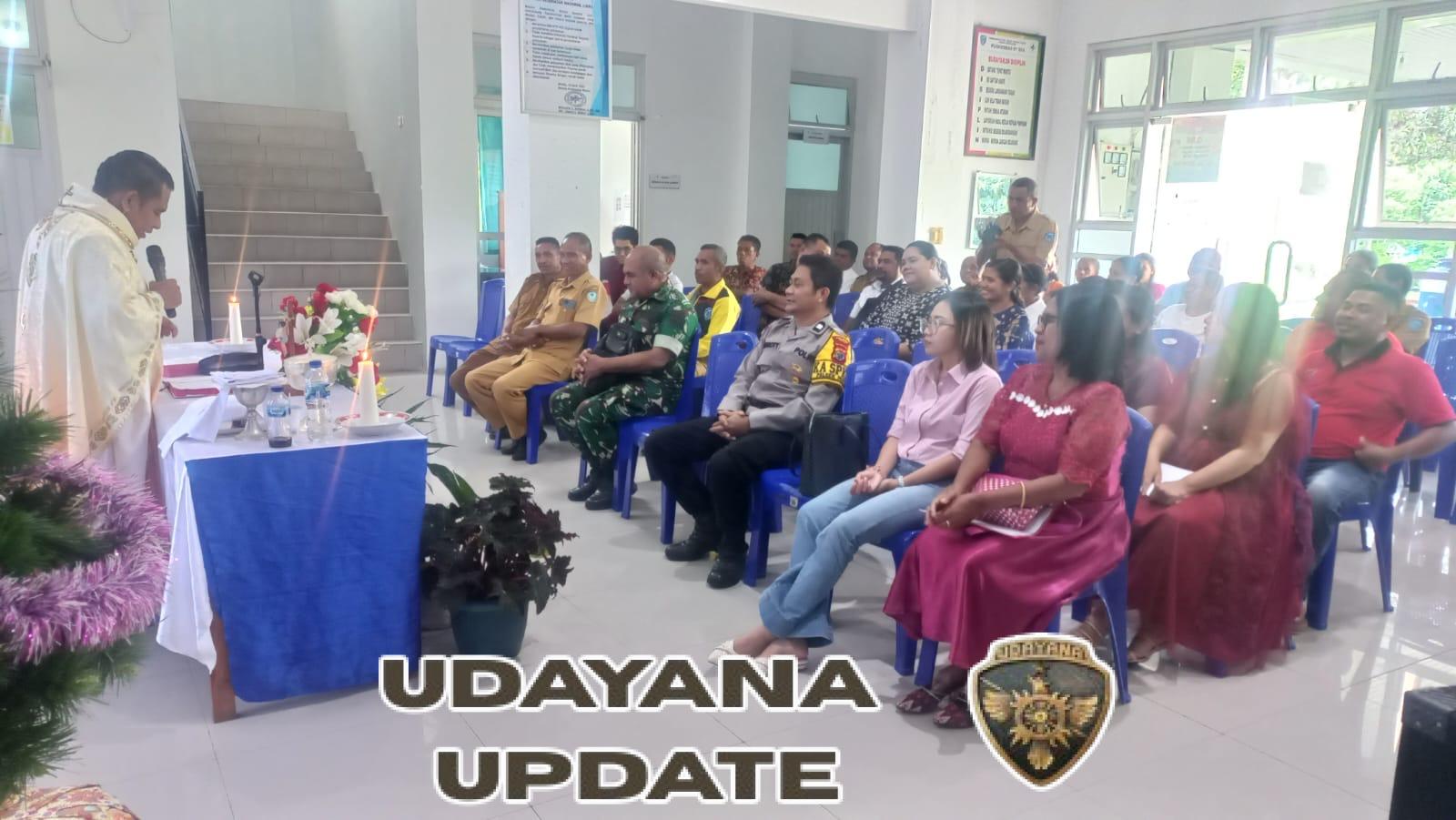 Danramil 1618-01/Miotim Hadiri Natal–Tahun Baru Puskesmas Bitefa, Perkuat Sinergi Pelayanan Kesehatan