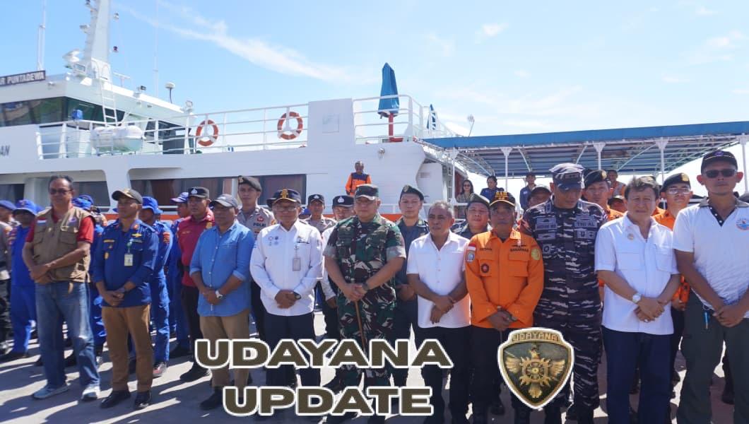 Kodim 1630/Mabar Hadiri Upacara Penutupan Ops SAR KM Putri Sakinah di Dermaga Marina Labuan Bajo