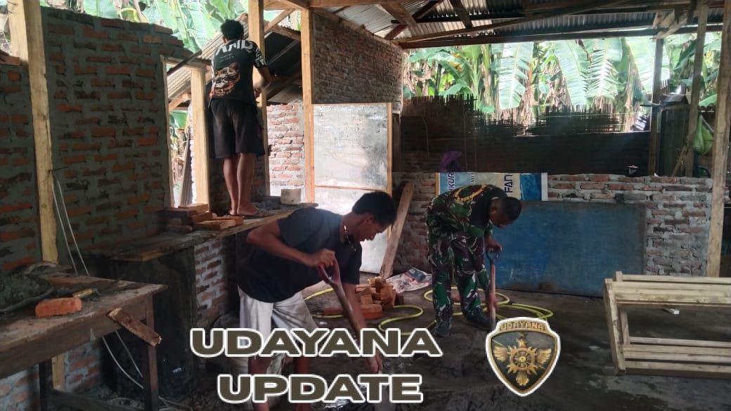 Wujud Kepedulian TNI, Babinsa Pantar Laksanakan Bakti Bersama Masyarakat