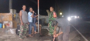 Babinsa Koramil 1614-02/Kempo Laksanakan Patroli Malam Bersama Warga Desa Ta’a