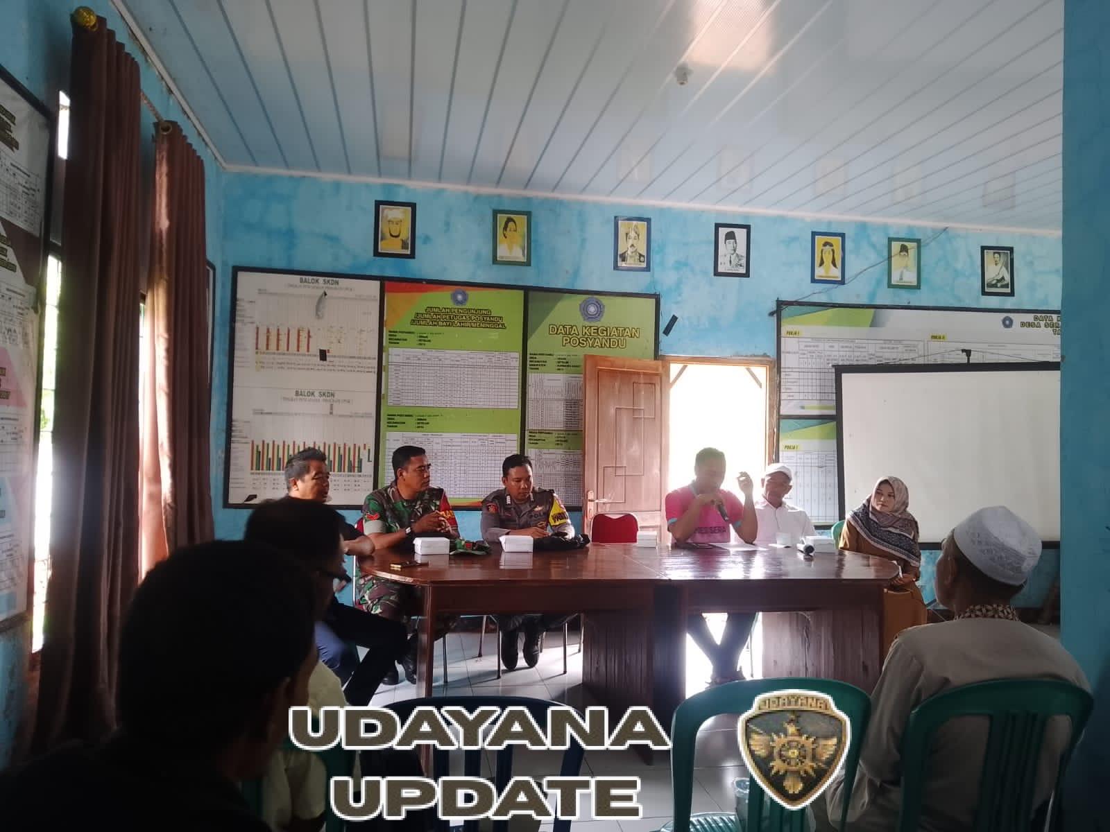 Babinsa Desa Seran Hadiri PAW Pejabat BPD Dusun Lenang Datu