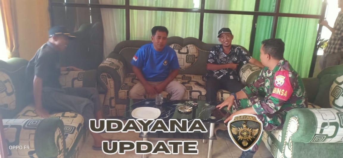 Babinsa Desa Poto Tano Intensifkan Monitoring Wilayah dan Komsos