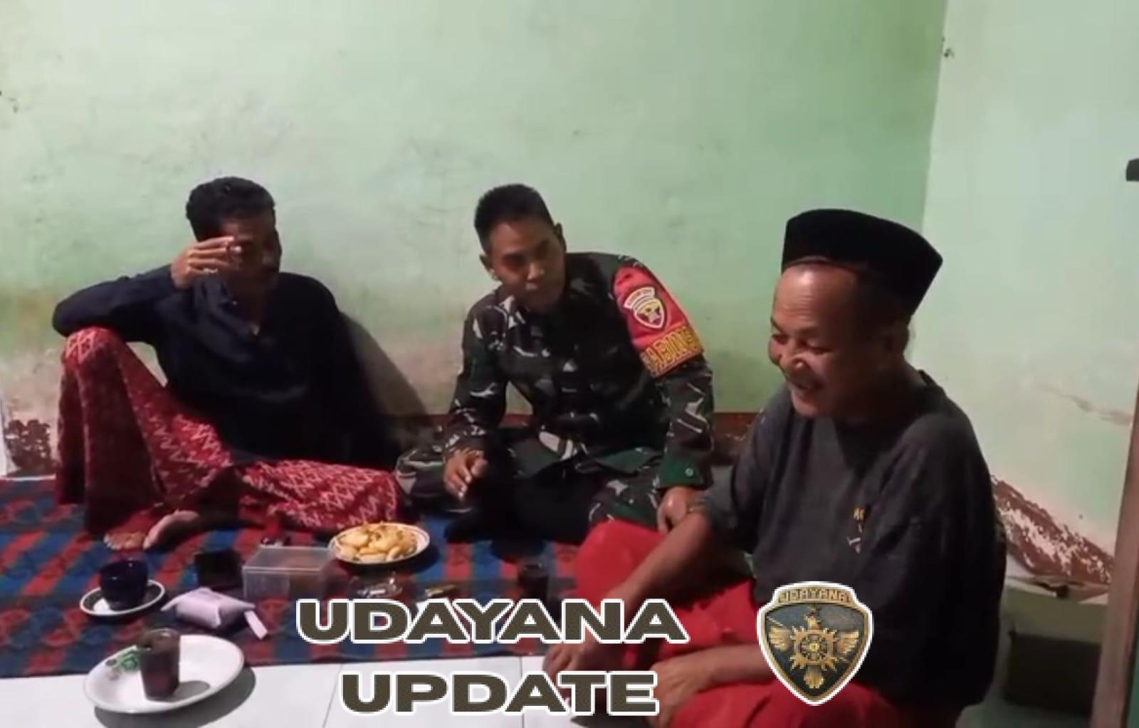 Babinsa Desa Kalijaga Gelar Patroli Kongkow-Kongkow, Ajak Warga Jaga Kesehatan dan Kamtibmas