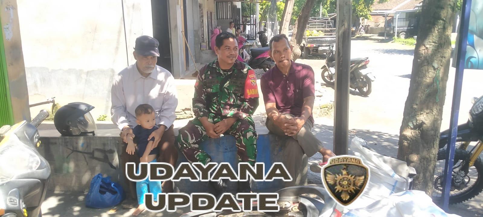 Babinsa Senanggalih Komsos Bersama Tokoh Masyarakat, Tingkatkan Kewaspadaan Bencana dan Keamanan Lingkungan