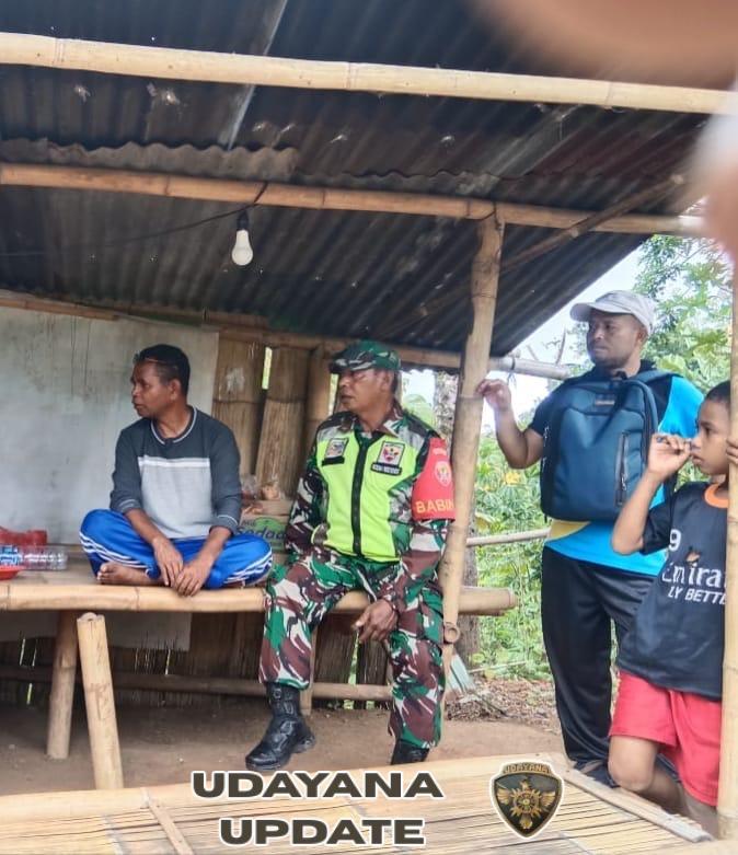 Babinsa Koramil 1602-04/Maurole Monitoring Pamwil dan Komsos di Desa Nida