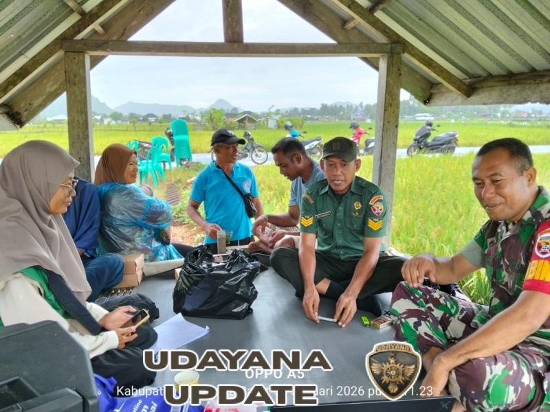 Babinsa Koramil 1628-01/Taliwang Ikuti Zoom Meeting Swasembada Pangan Bersama Presiden RI