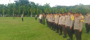 Ratusan Personel Gabungan Siap Amankan Perayaan Malam Tahun Baru 2026 di Sumbawa Barat
