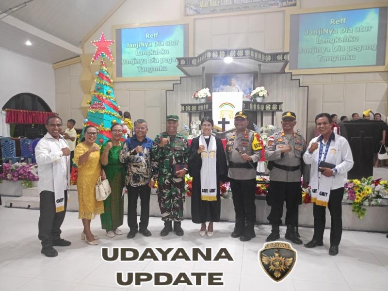 Koramil 08/Sabu bersama Polres Sabu Amankan Ibadah Malam Tahun Baru