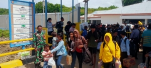 Babinsa Koramil Pantai Baru Laksanakan Pengamanan Kapal ASDP KMP Kalibodri