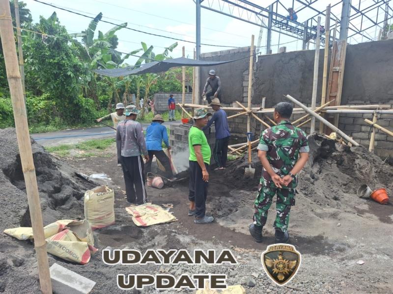 TNI Dan Rakyat Bersatu Gelar Gotong Royong Sukseskan Pembangunan KDKMP Desa Jumpai