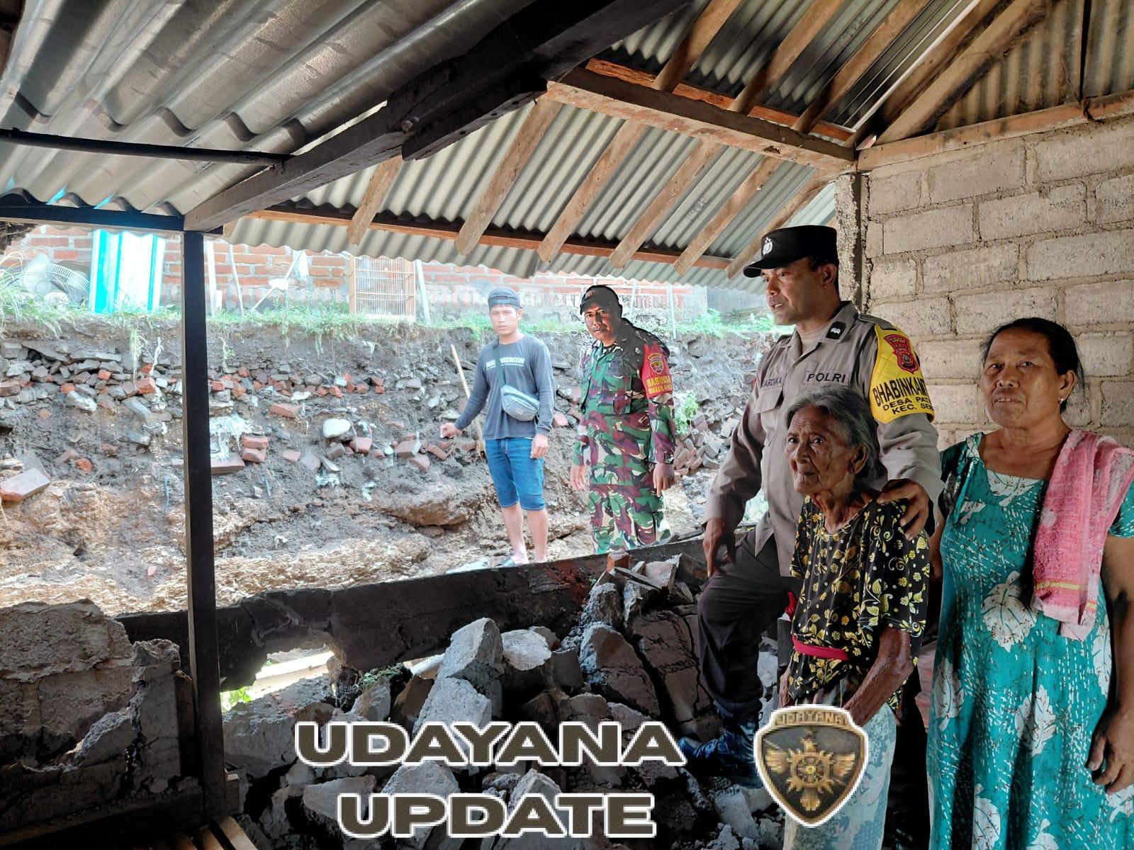 Hujan Lebat Picu Robohnya Tembok Rumah Warga di Desa Patemon, Aparat Lakukan Penanganan Cepat
