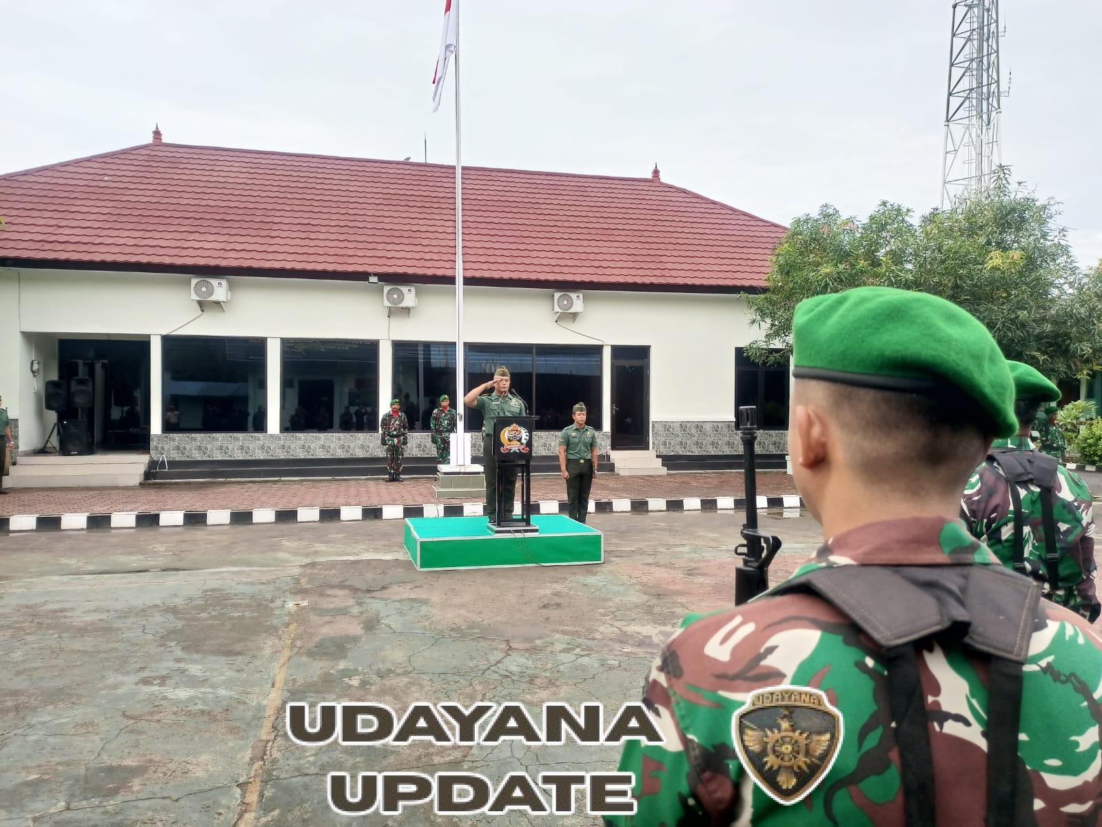Perteguh Kedisiplinan Prajurit, Kodim 1617/Jembrana Gelar Upacara Bendera Mingguan