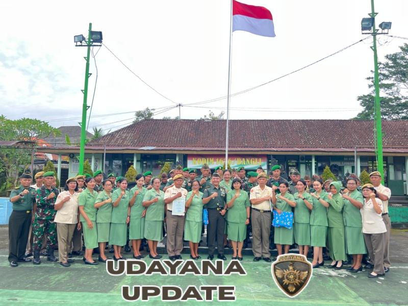Kodim 1626/Bangli Gelar Korps Raport Purna Tugas, Dandim Berikan Apresiasi kepada Anggota