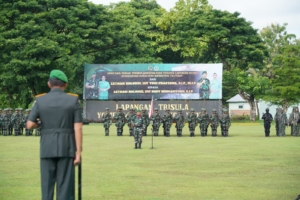 Danyonif 742/SWY Resmi Berganti, Danrem 162/WB Pimpin Sertijab dan Tradisi Laporan Korps