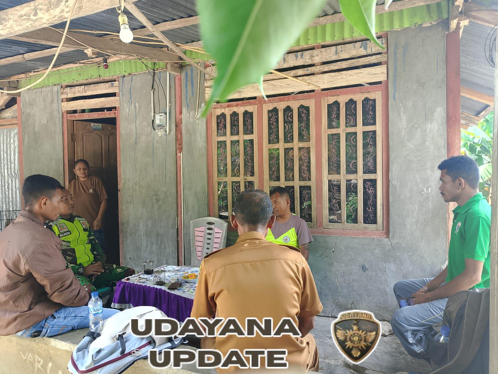 Musim Hujan, Babinsa Koramil Amanatun Utara Intensifkan Monitoring Wilayah di Desa Lotas.