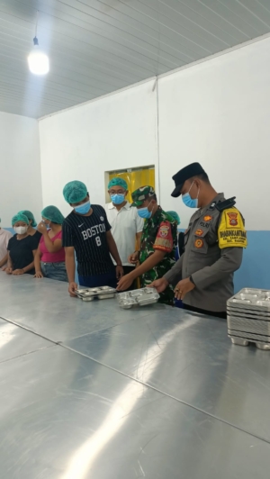 Babinsa Samplangan Monitor Uji Coba Dapur SPPG, Pastikan Program Makan Bergizi Gratis Aman