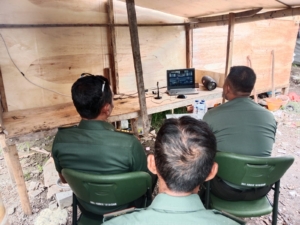 Dandim 1616/Gianyar Tinjau Pembangunan KDKMP di Pering dan Ikuti Vidkon Wakil Panglima TNI