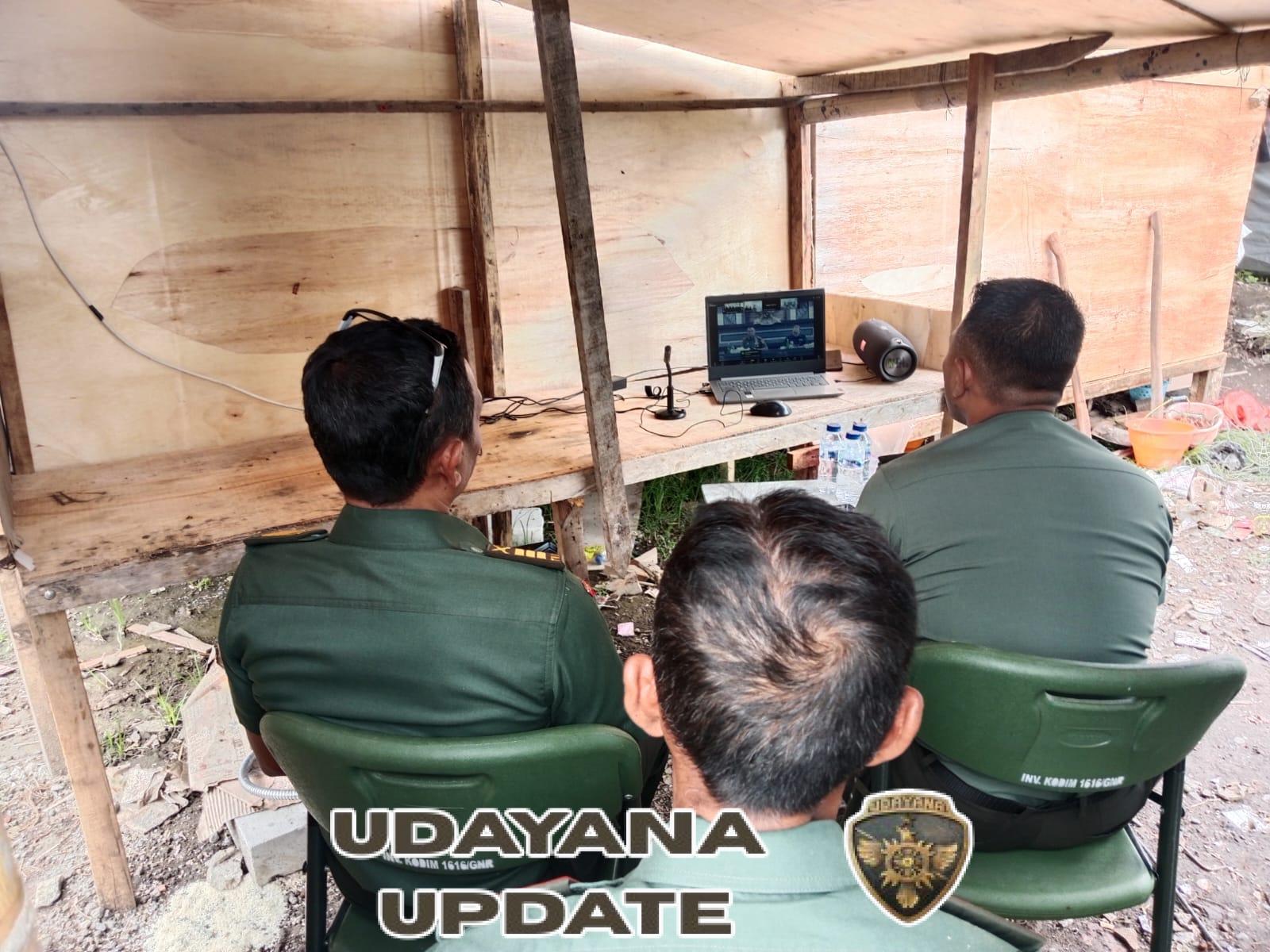 Dandim 1616/Gianyar Tinjau Pembangunan KDKMP di Pering dan Ikuti Vidkon Wakil Panglima TNI