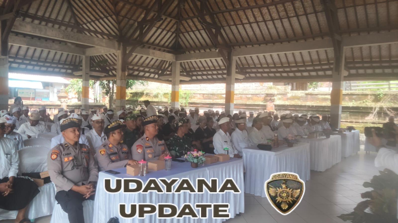 Pasiintel Kodim Klungkung Hadiri Pajaya-jayan Dan Pengukuhan Prajuru MDA Kecamatan Sekabupaten Klungkung